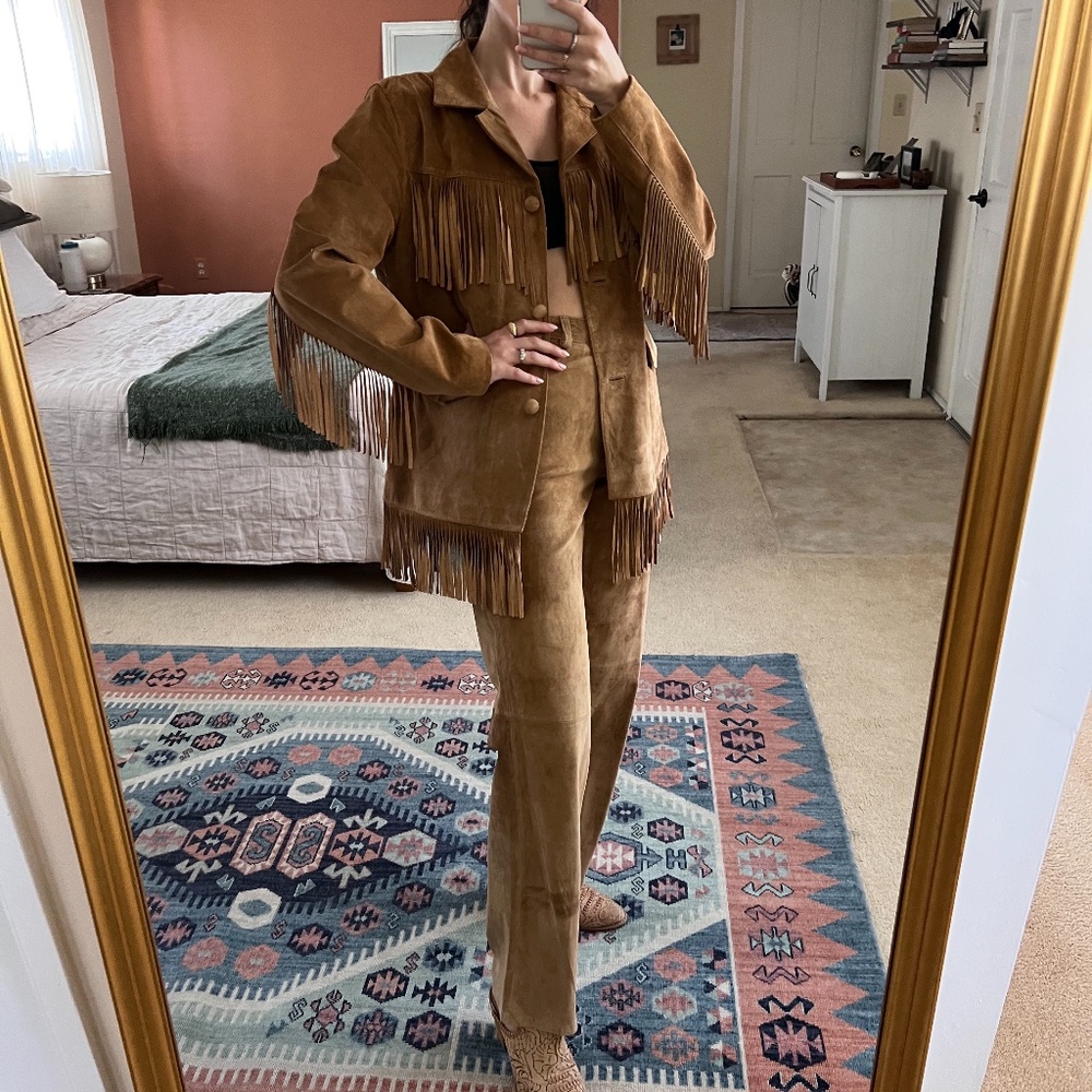 🔫🤠 Suede two piece set